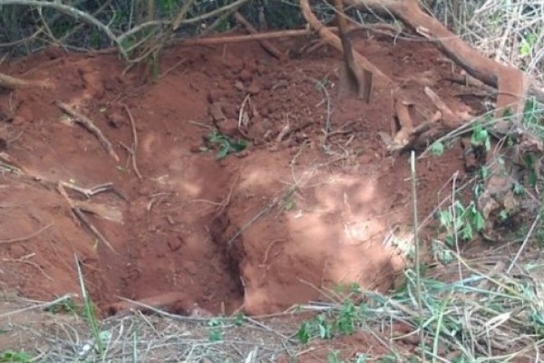 Possível vítima de homicídio, foge enquanto executores cavavam sua cova