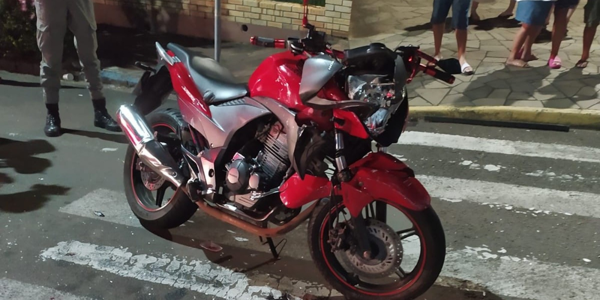 Acidente no início da madrugada da segunda-feira (1º) em Encantado