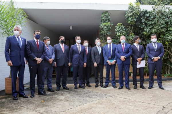 Leite e outros governadores estiveram reunidos em Brasília com Maia e Alcolumbre para tratar da vacina da Covid-19