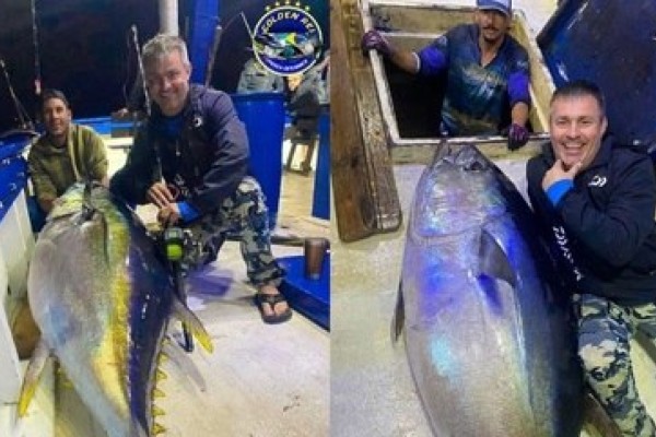 Mineiro de Juiz de Fora pesca peixe em alto-mar de 160 Kg