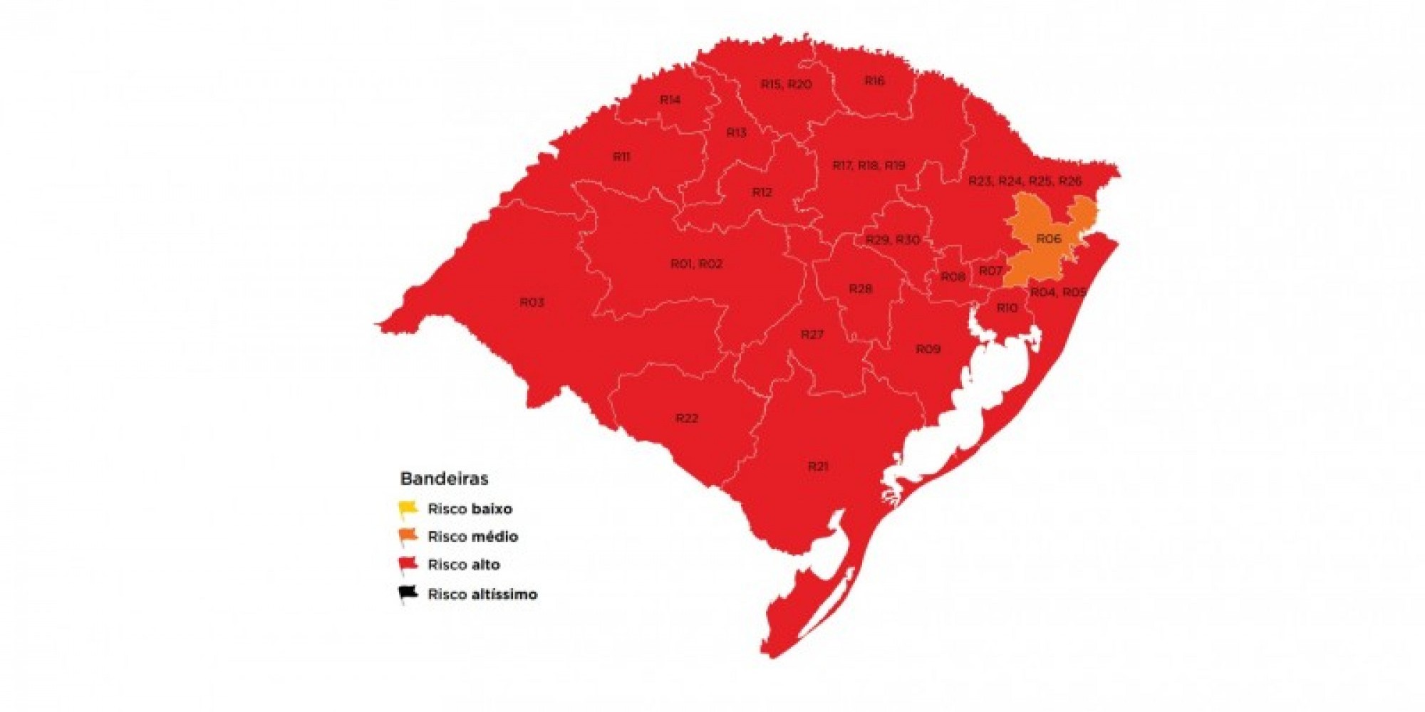 Pedidos foram indeferidos em função da contínua redução de leitos livres e do aumento da ocupação de leitos de UTI nas macrorregiões