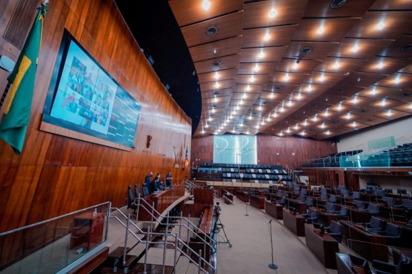 A votação do auxílio emergencial ocorreu em sessão virtual 