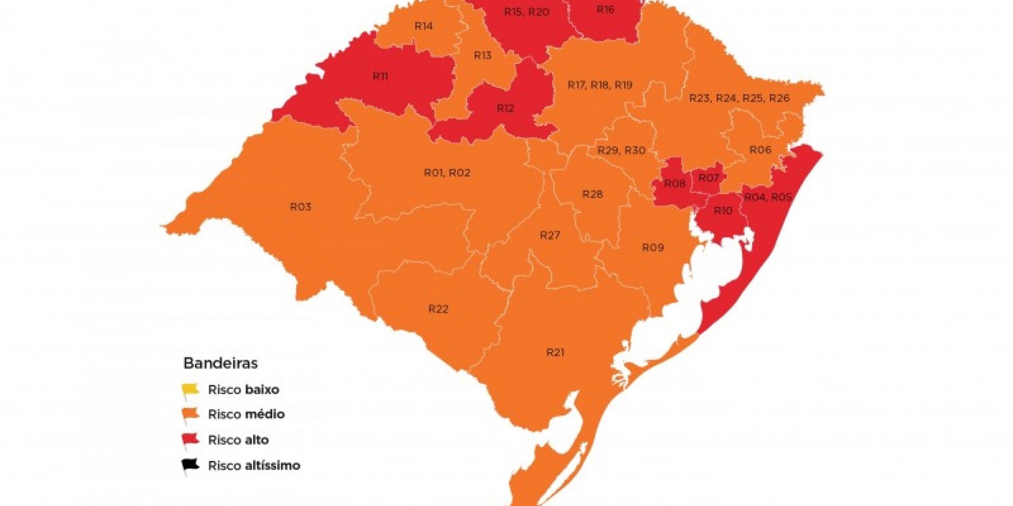 Vale do Taquari passou da bandeira vermelha para a laranja 