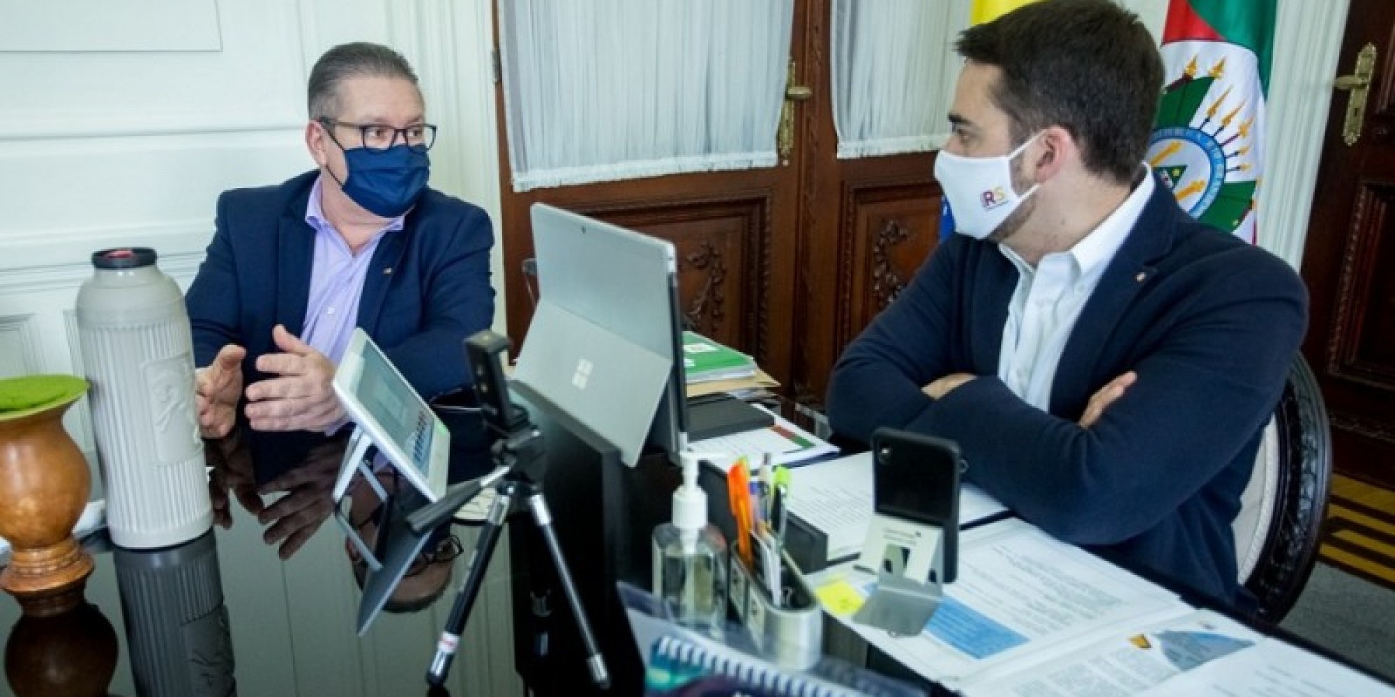 O governador e o secretário Ranolfo apresentaram o balanço na manhã desta quinta O governador e o secretário Ranolfo apresentaram o balanço na manhã desta quinta
