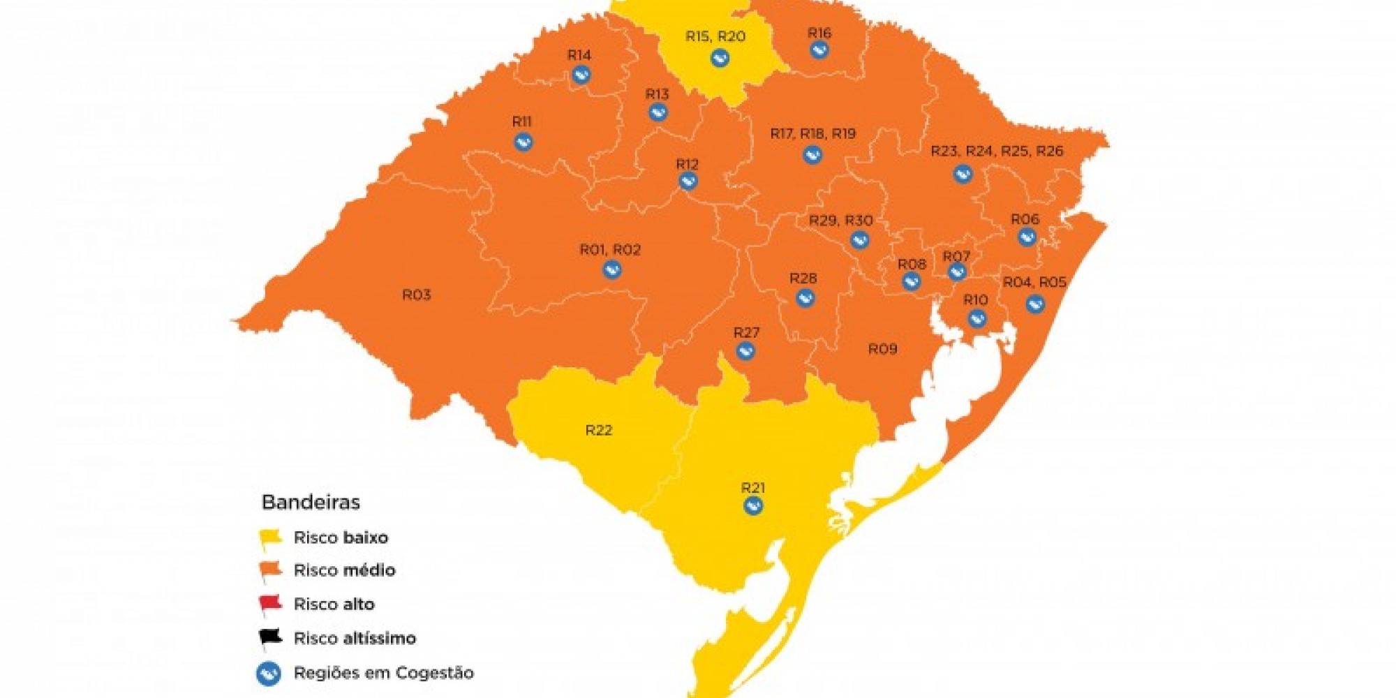 Se verificou uma estabilidade ou melhora na maioria dos indicadores monitorados pelo Distanciamento Controlado no RS 