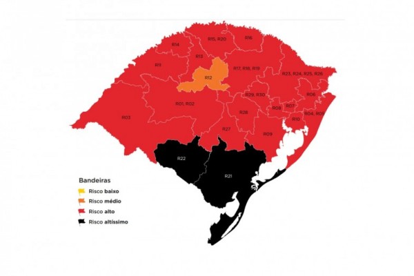 Vigência das novas bandeiras segue até as 23h59 da próxima segunda (21)