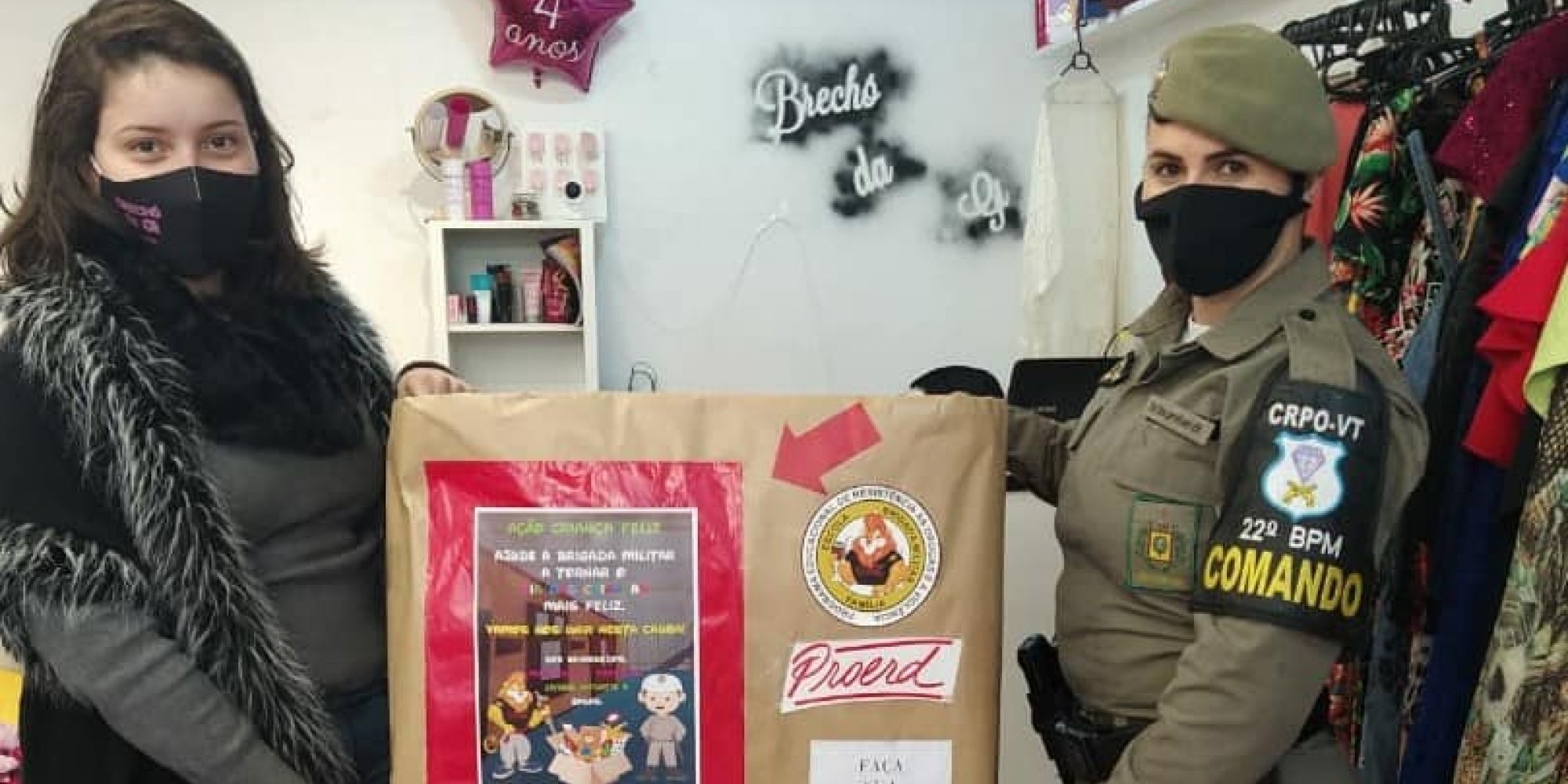 Brechó da Gi é um dos pontos de coleta Brechó da Gi é um dos pontos de coleta