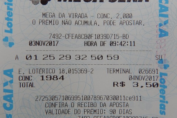 Aposta mínima custa R$ 4,50
