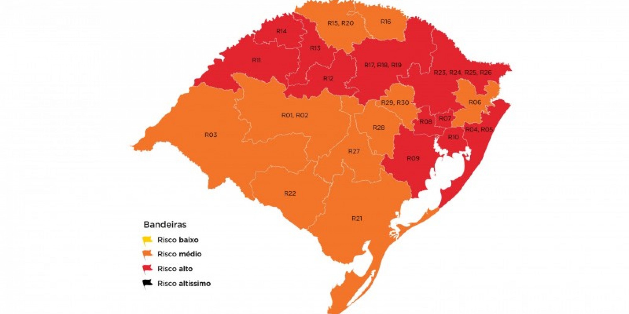 Apenas Uruguaiana, Bagé e Guaíba não aderiram ao sistema de cogestão do Distanciamento Controlado