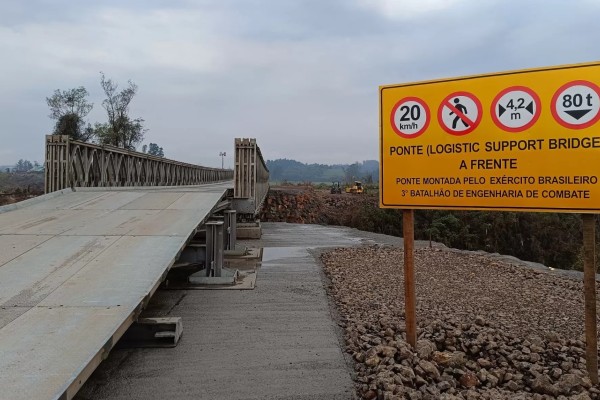 Ponte do Exército sobre o Forqueta agora funciona o dia todo