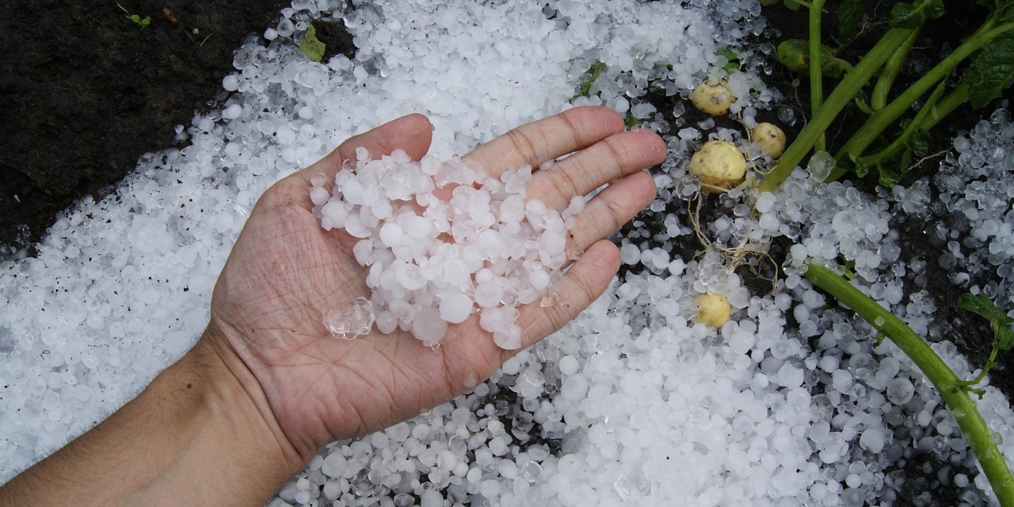Temporal com queda de granizo atinge o Vale do Rio Pardo