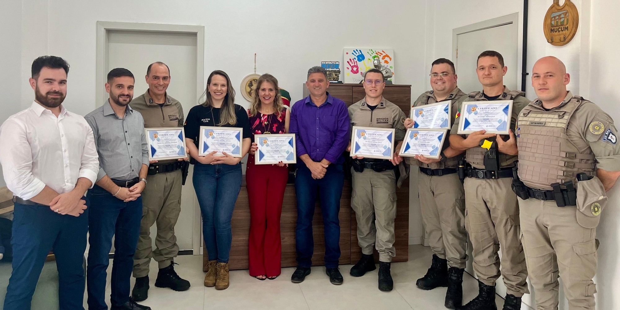 Muçum realiza homenagem à Brigada Militar e Polícia Civil