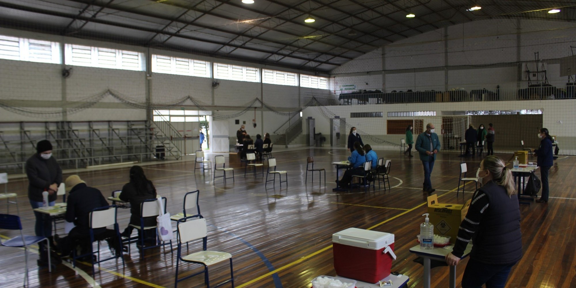 Marca de 60% do público-alvo foi atingida no sábado 