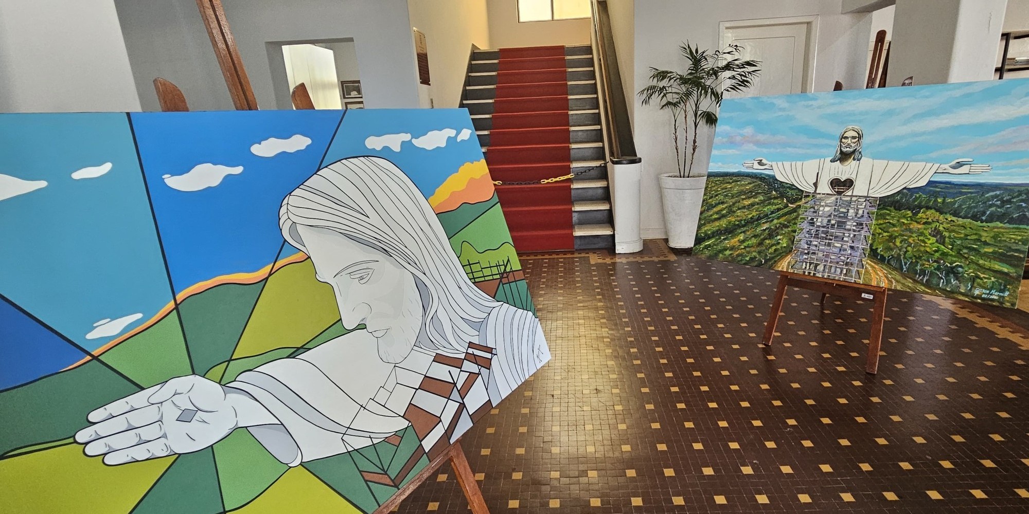 Casa de Cultura de Encantado receberá exposição Cristo Protetor em Telas de Construção