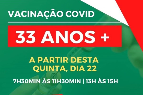 Vacinação ocorre a partir desta quinta-feira (22)