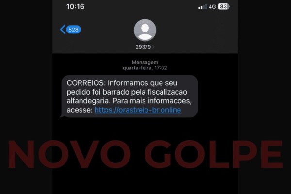 Golpe do “SMS dos Correios” alerta o Brasil