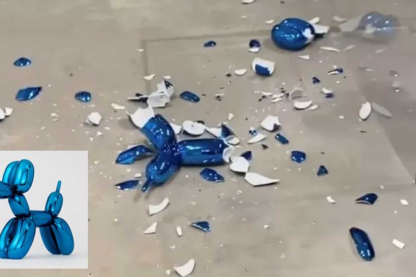 Convidada quebra sem querer escultura de R$ 200 mil