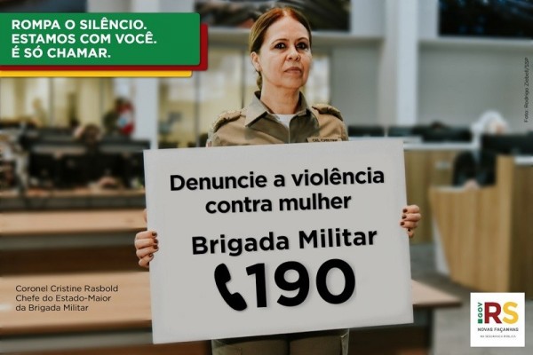 Coronel Cristine Rasbold, chefe do Estado-maior da Brigada Militar 