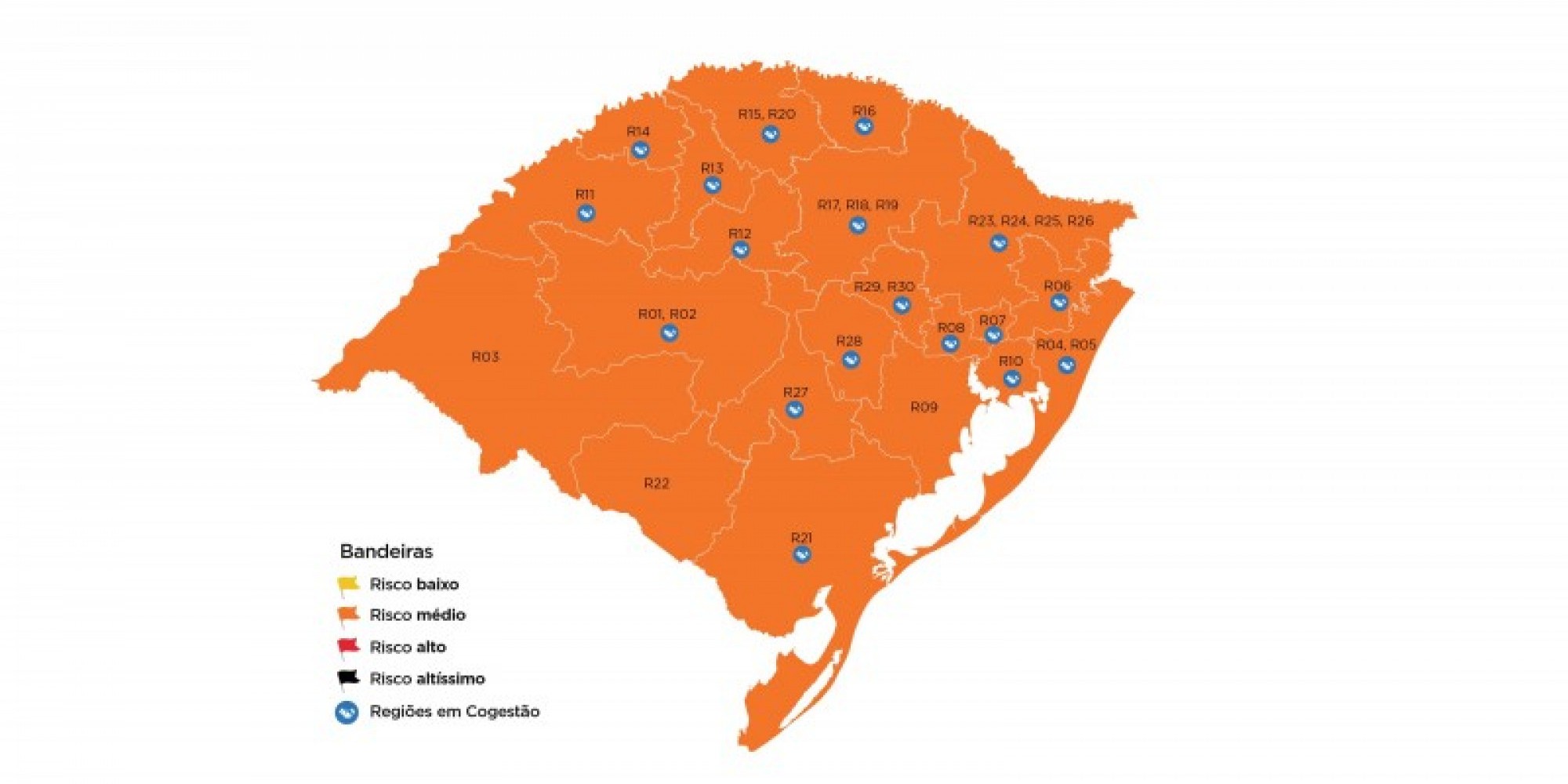 Dezoito regiões já adotam medidas alternativas às bandeiras definidas pelo Estado