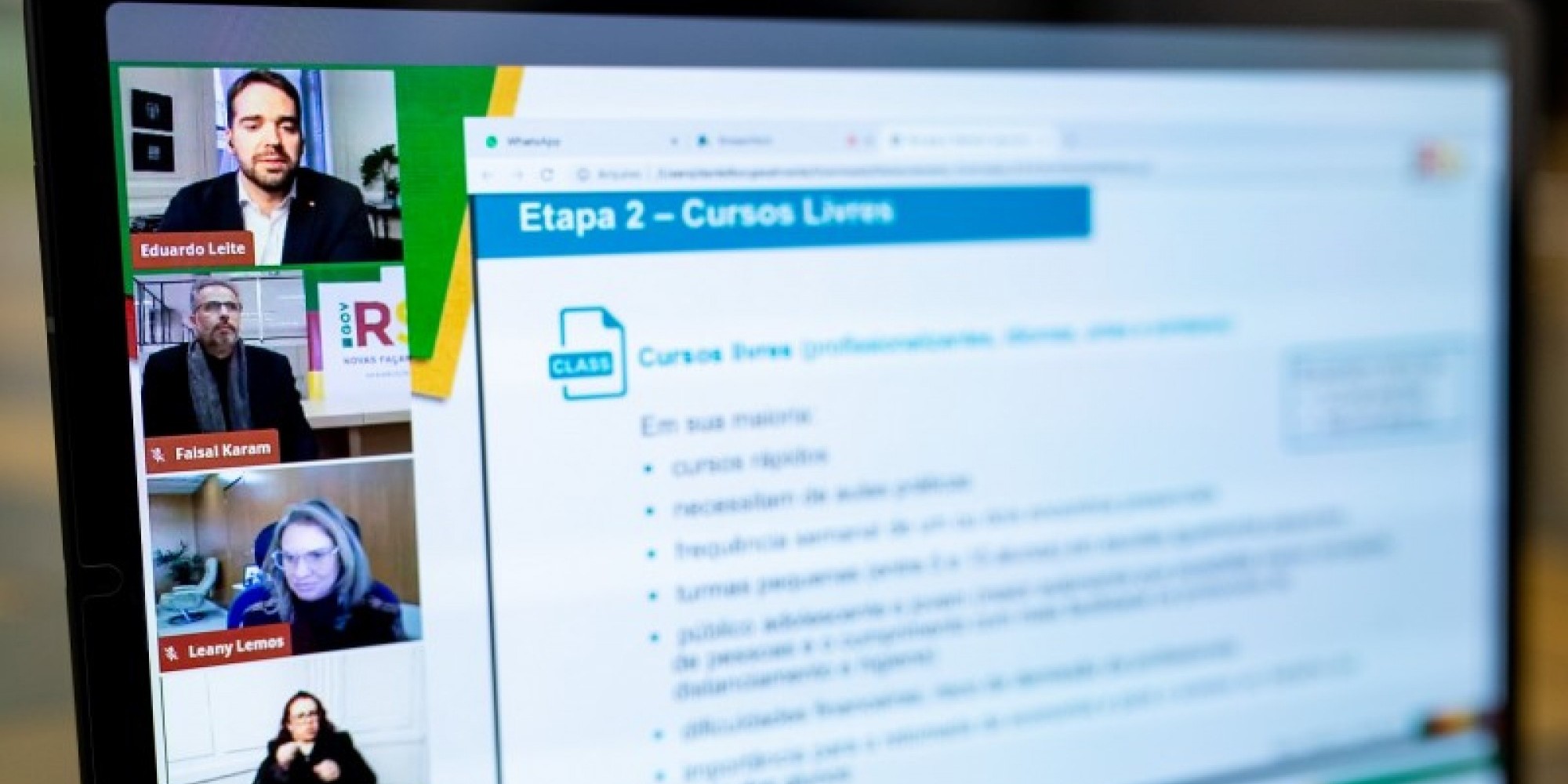 As etapas de retorno gradual das atividades de ensino foram apresentadas pelo governador e secretários em transmissão ao vivo As etapas de retorno gradual das atividades de ensino foram apresentadas pelo governador e secretários em transmissão ao vivo