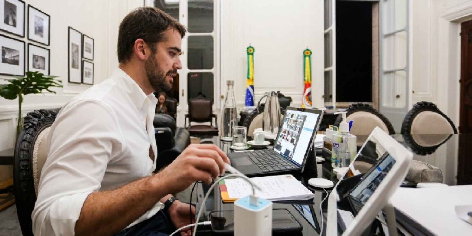  Depois da explanação inicial de Leite, todos os deputados presentes tiveram oportunidade de falar