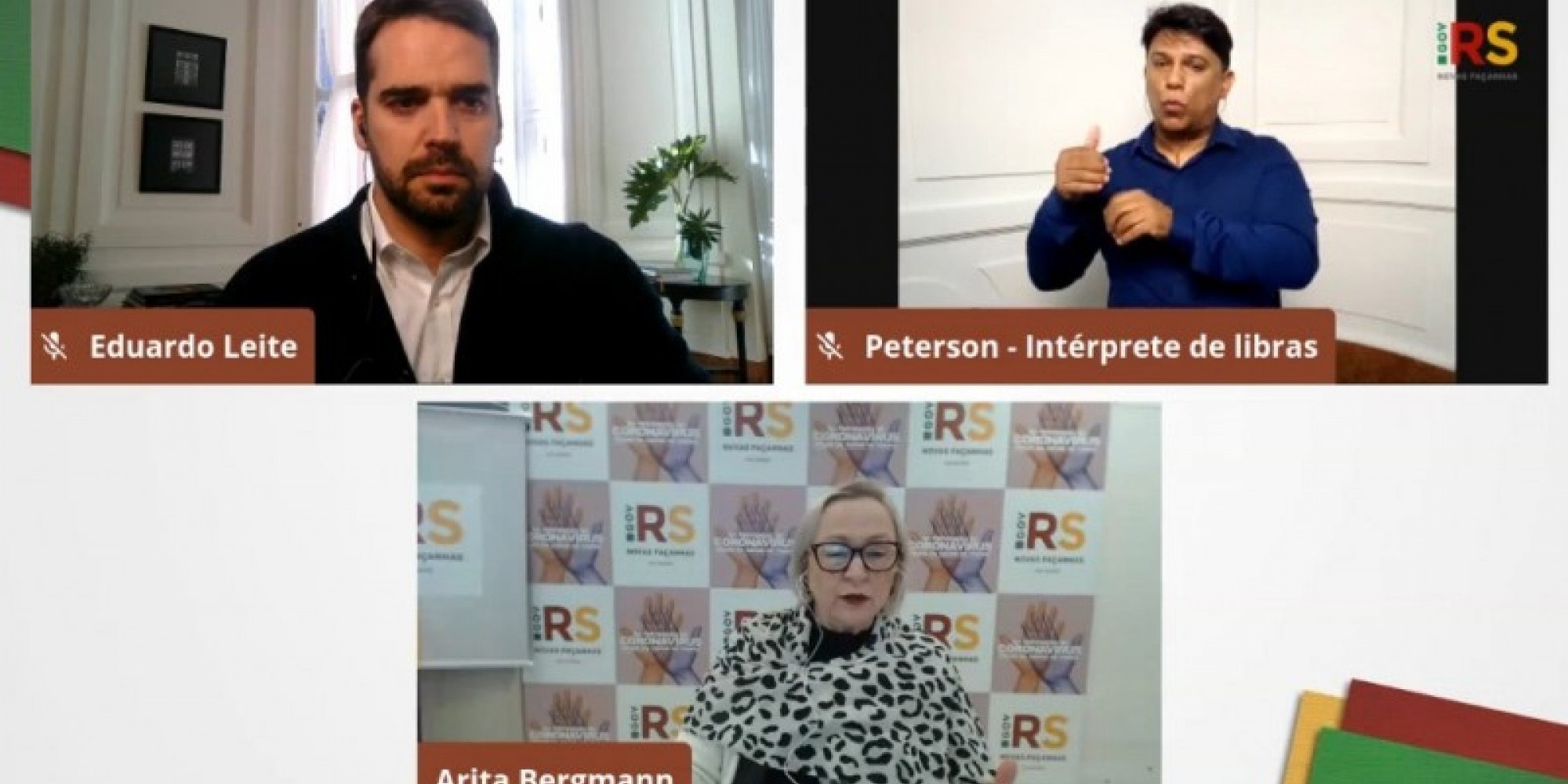 Secretária Arita comentou, em transmissão feita com o governador, que o Estado já enviou 348 mil testes rápidos aos municípios