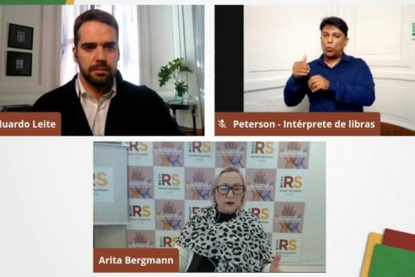 Secretária Arita comentou, em transmissão feita com o governador, que o Estado já enviou 348 mil testes rápidos aos municípios