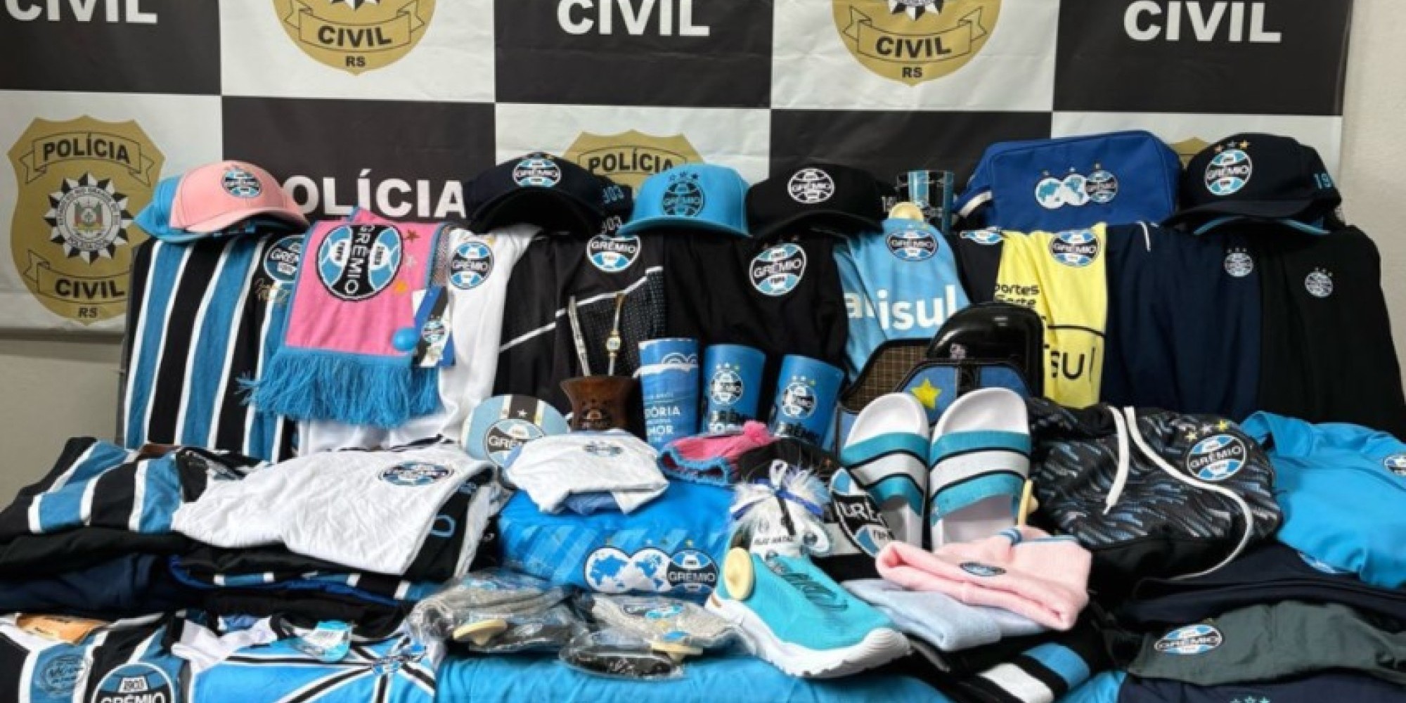 Polícia encontra em abrigo produtos furtados na Arena do Grêmio