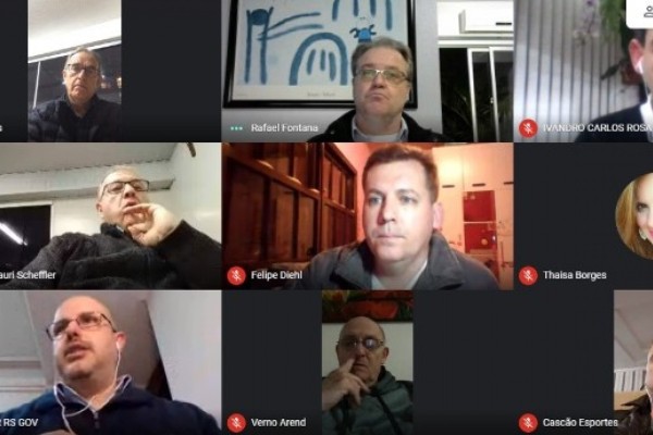 Reunião virtual tratou de uma série de assuntos
