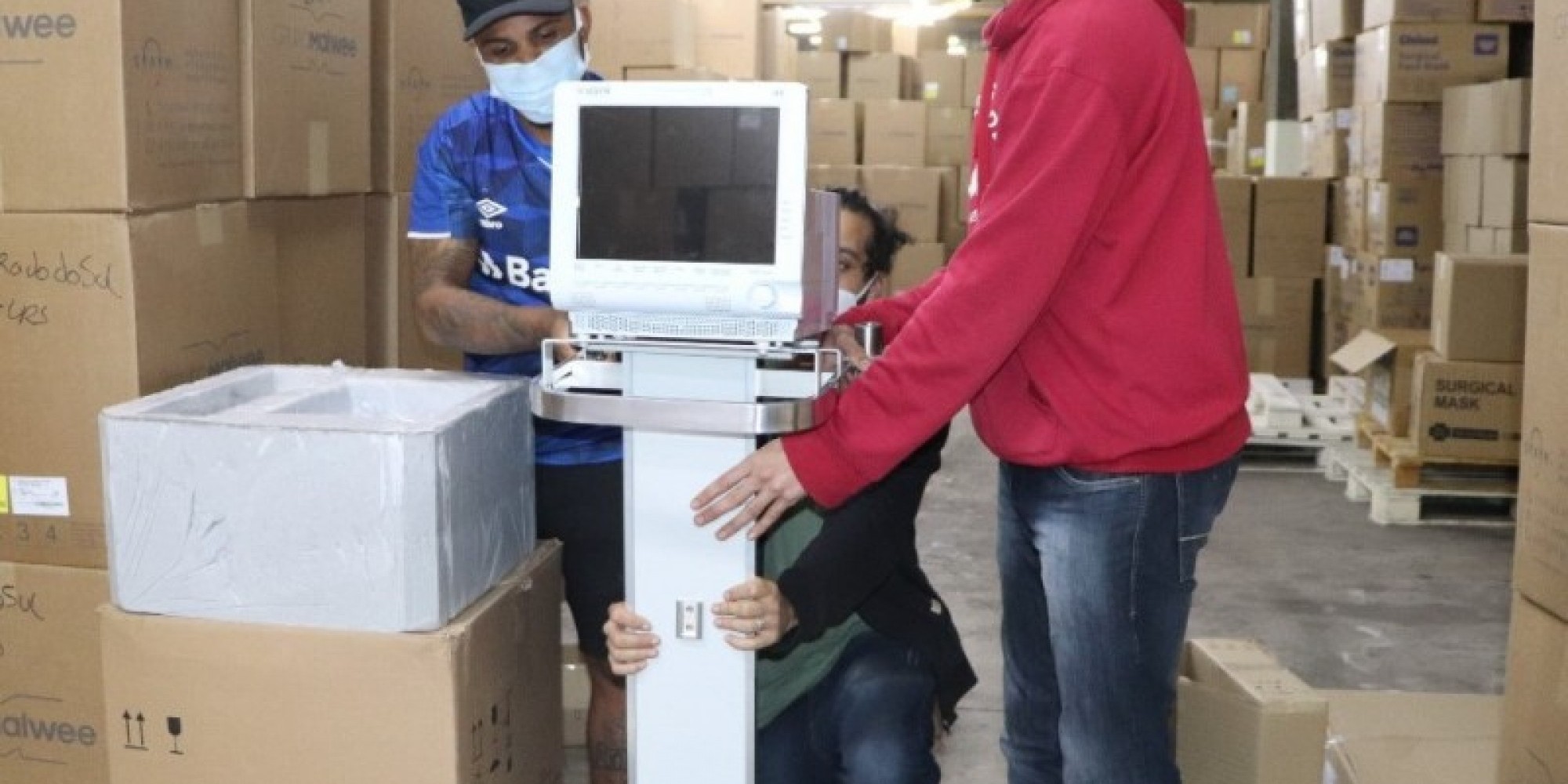 Recentemente, chegou ao Estado novo lote de cem respiradores enviados pelo Ministério da Saúde