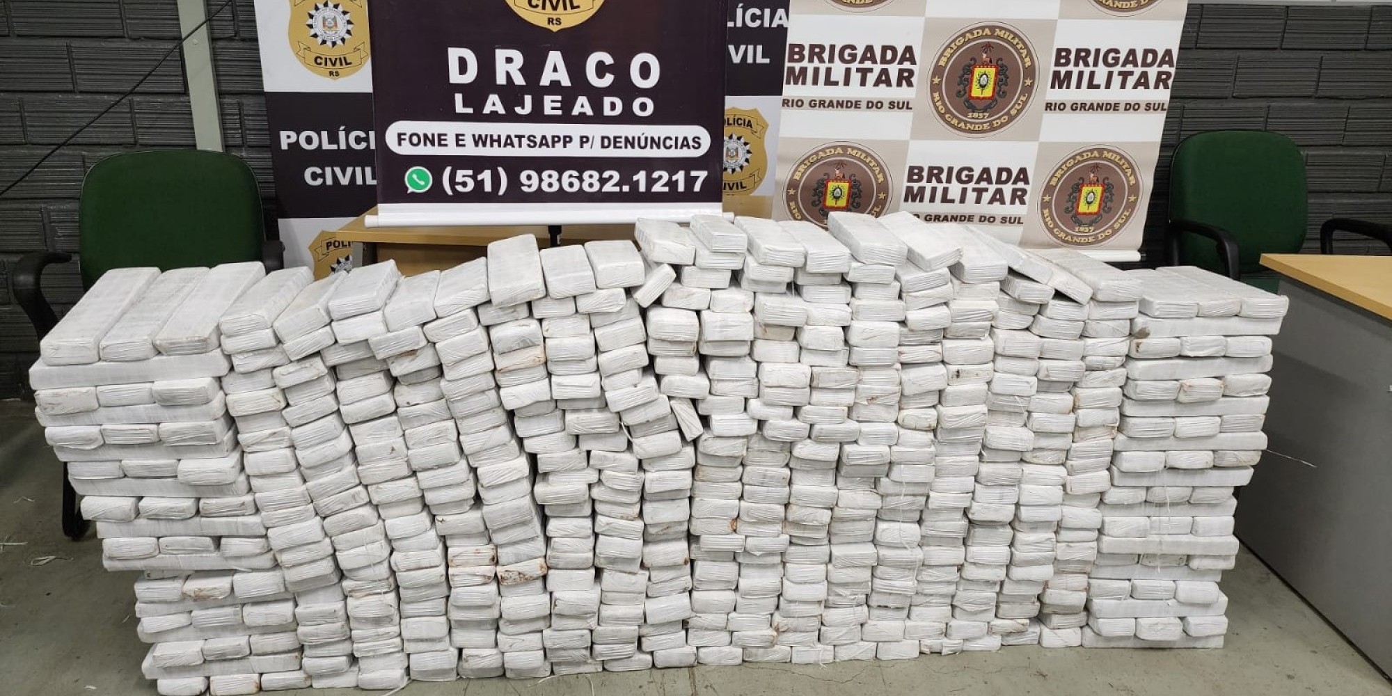Homem é preso em lajeado com quase 350 kg de maconha