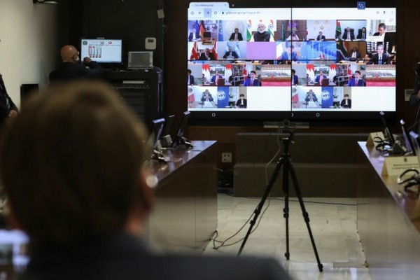  Videoconferência dos líderes do G20 