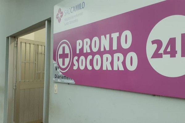 Homem esteve no hospital nesta tarde