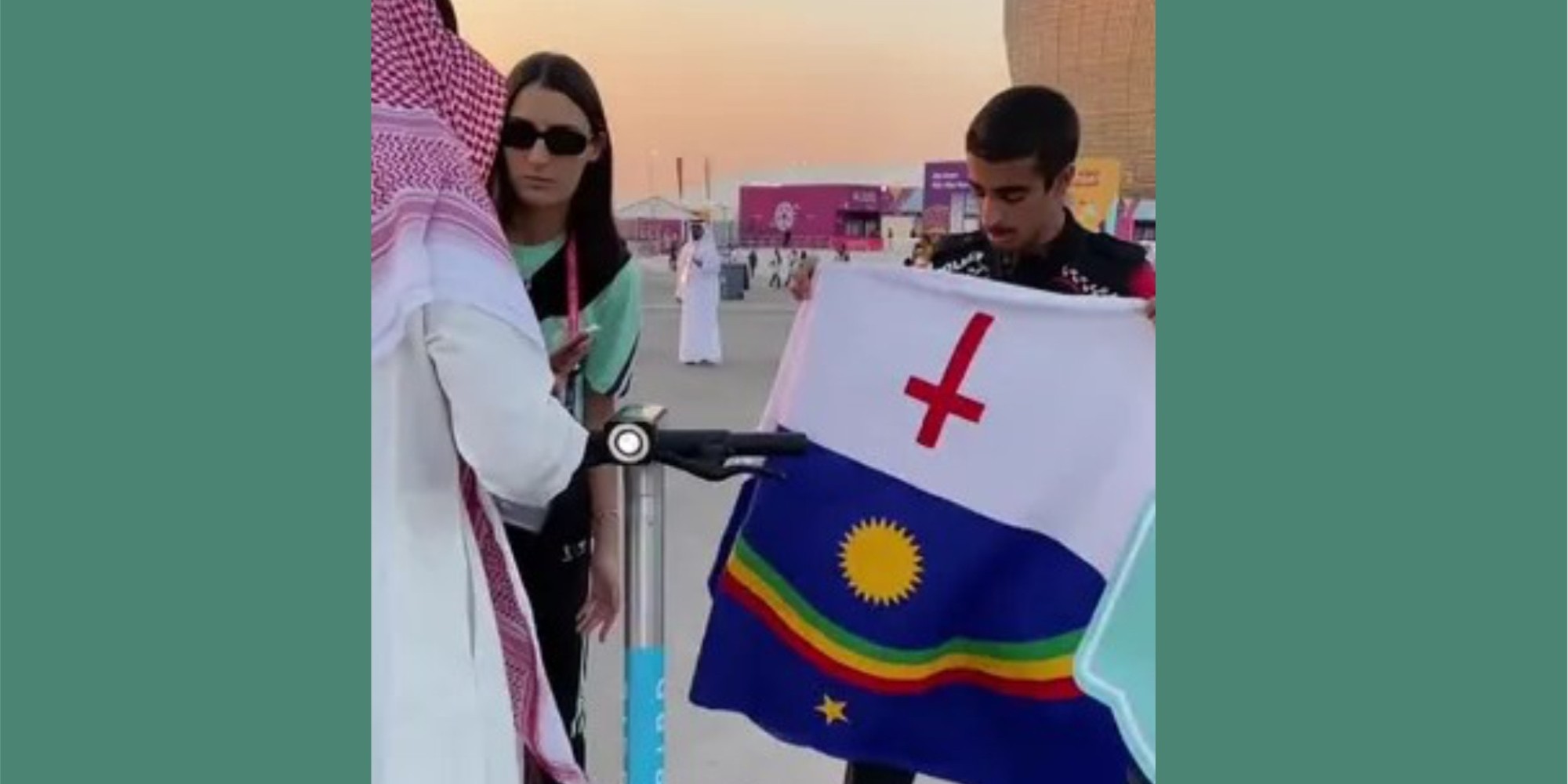 Autoridades do Catar tomaram bandeira de Pernambuco após confundi-la com apoio a LGBTQIA+