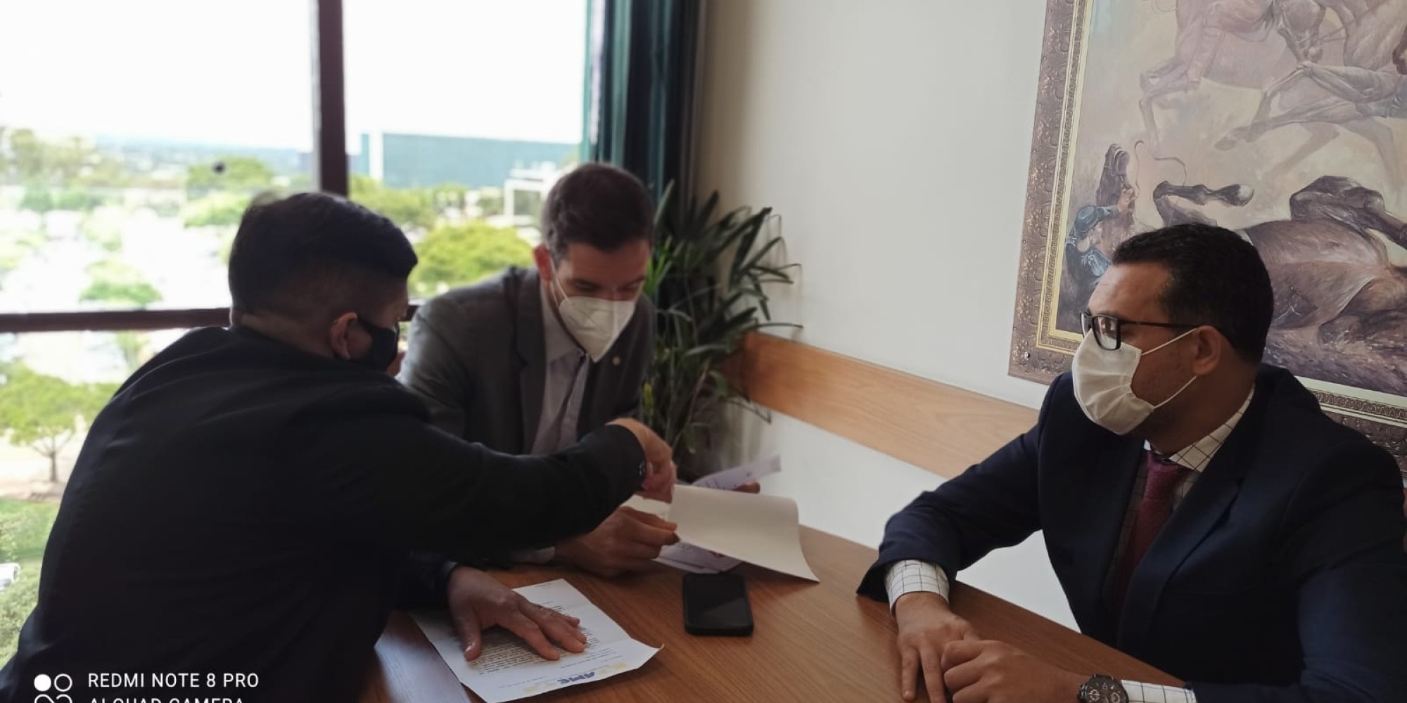 Presidente do Legislativo Yê e vereador Duda Do Táxi foram recebidos no gabinete do Deputado Federal Márcio Biolchi