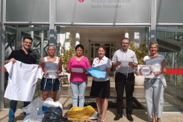 Hospital de Encantado recebeu máscaras, guardapós, calças e jalecos