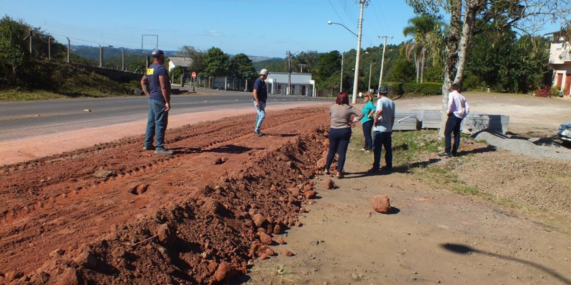Na última semana a prefeita visitou as obras Na última semana a prefeita visitou as obras