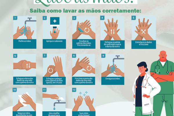 Postagens nas redes sociais da ACI-E orientam as pessoas sobre os cuidados básicos