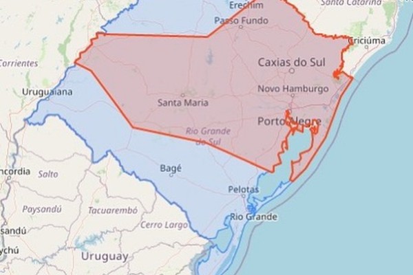 Defesa Civil alerta de temporal e vendaval com potencial de danos nesta quarta-feira