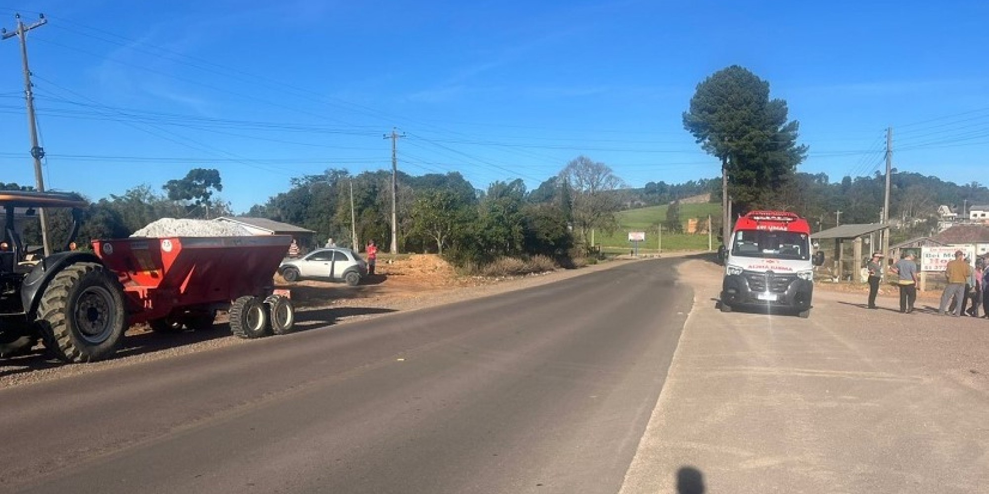 Pedestre é atropelado por camionete e fica inconsciente na ERS-332