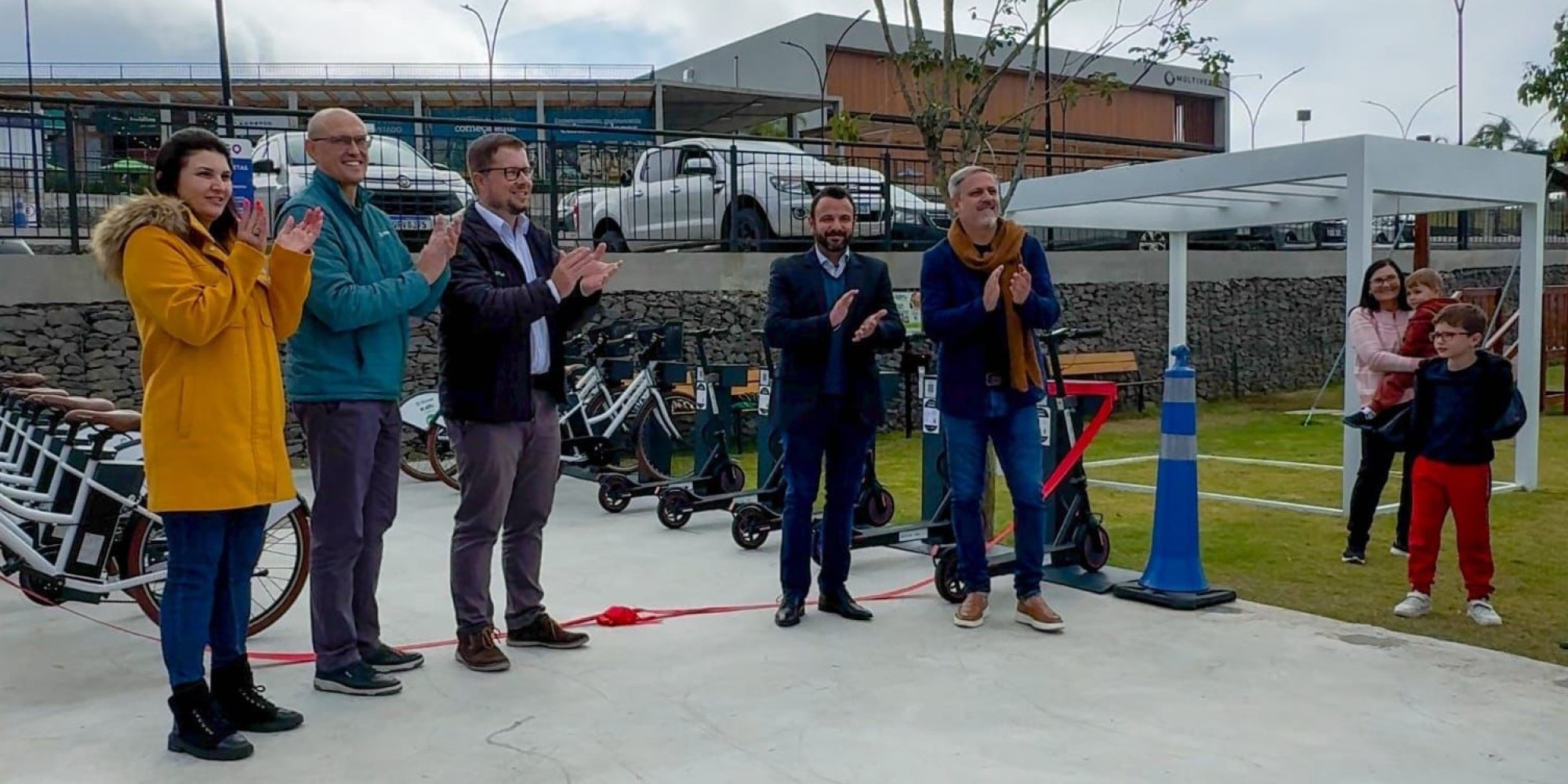 Boulevard Encantado inaugura sistema de mobilidade elétrica