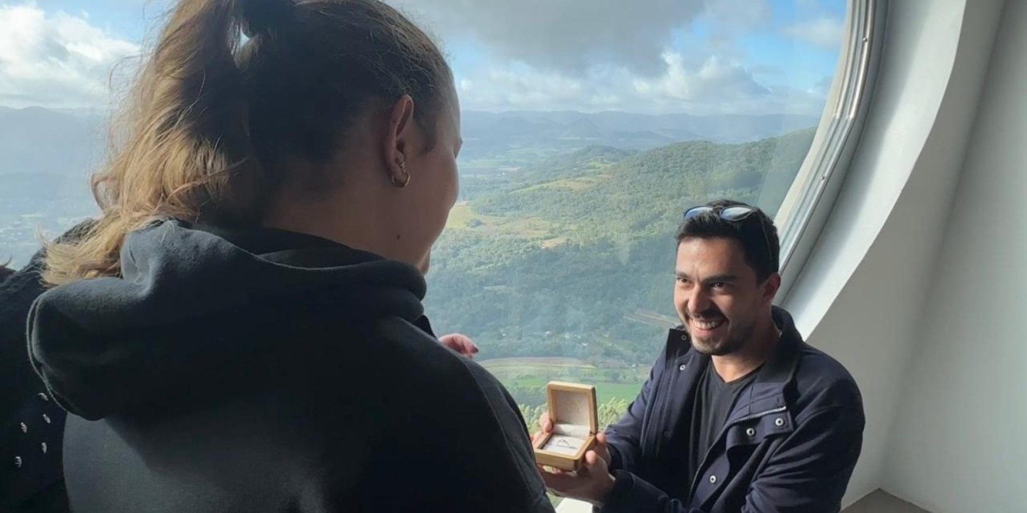 Pedido nas alturas marca a inauguração do mirante do Cristo Protetor