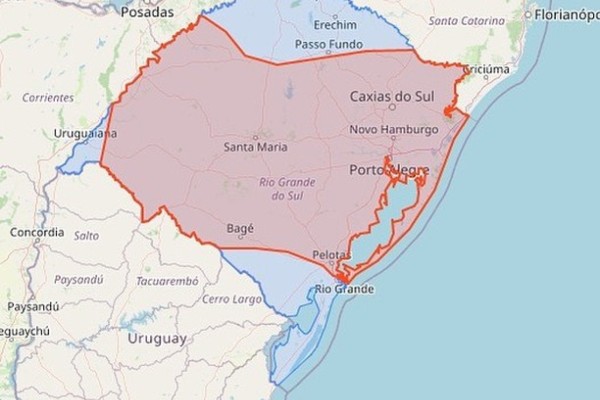 Defesa Civil: alerta de chuva forte acompanhada de descargas elétricas neste domingo