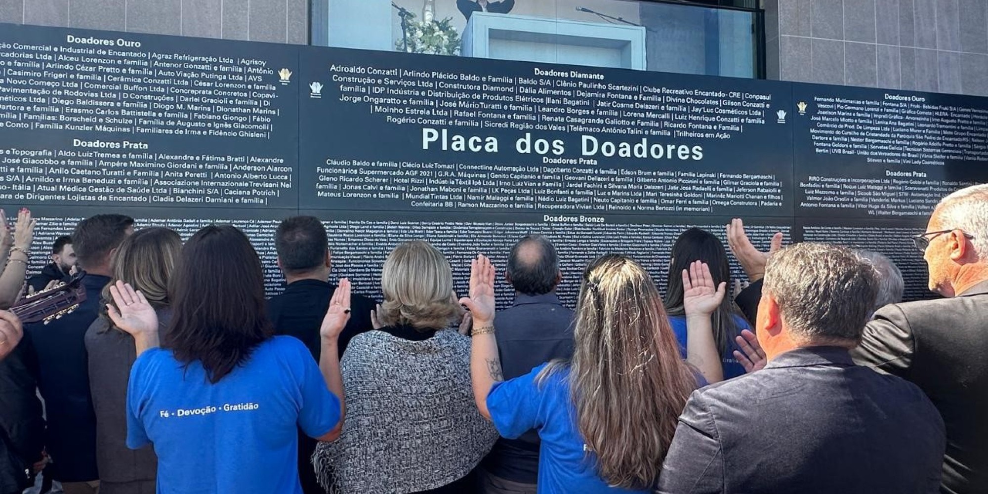Homenagem aos doadores marca início das celebrações no Cristo Protetor