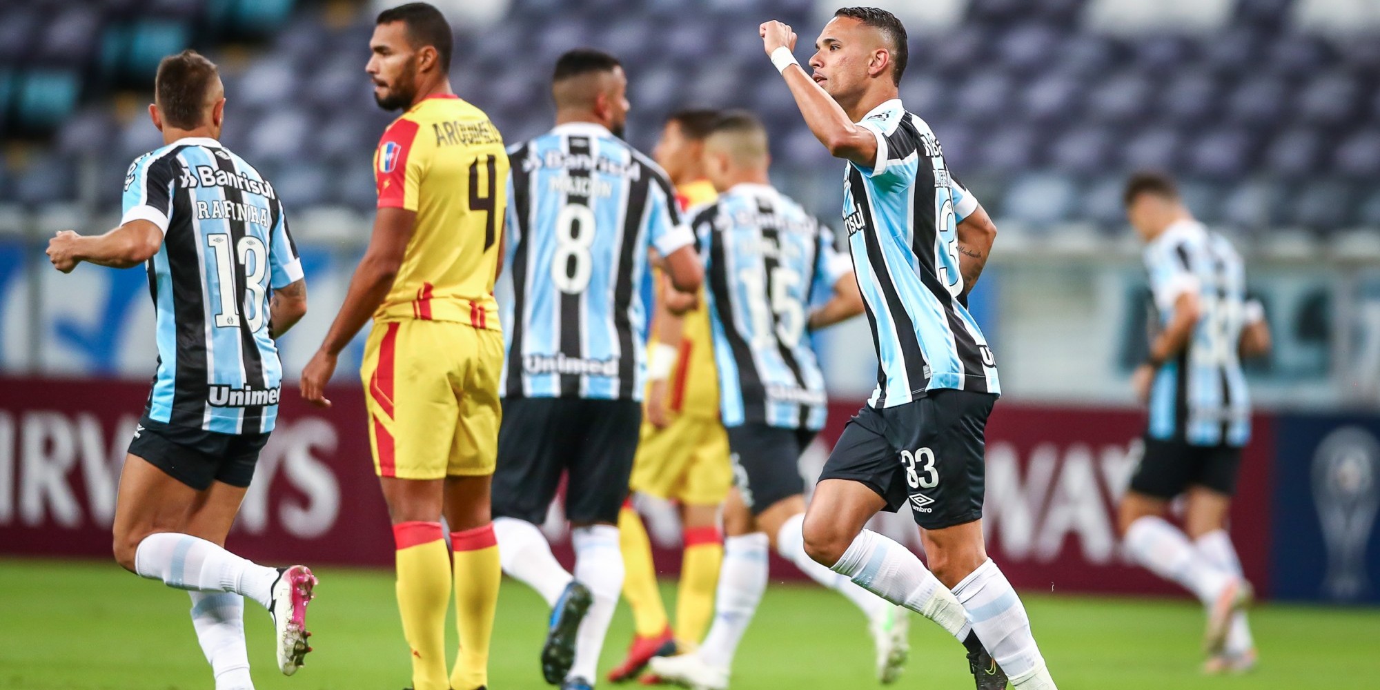 Grêmio goleou time da Venezuela Grêmio goleou time da Venezuela