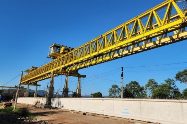 EGR inicia o lançamento de vigas na ponte da ERS-130