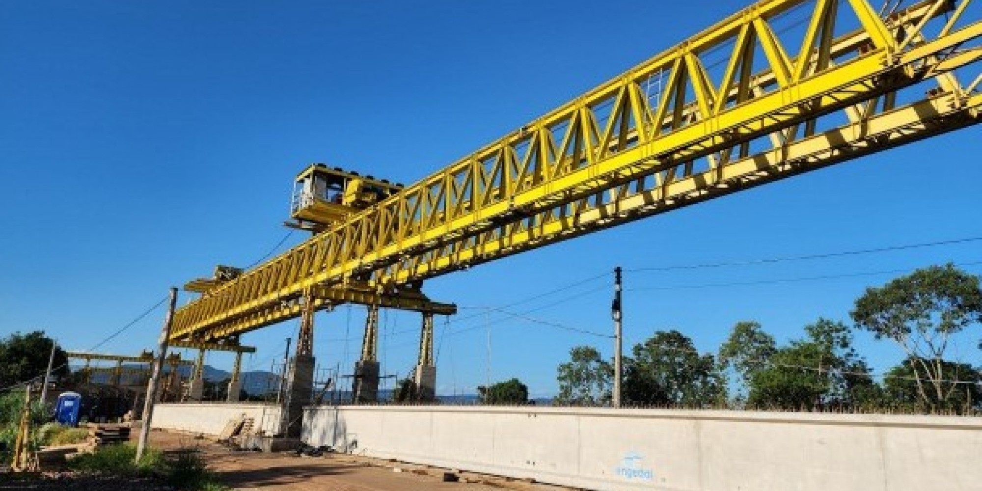 EGR inicia o lançamento de vigas na ponte da ERS-130