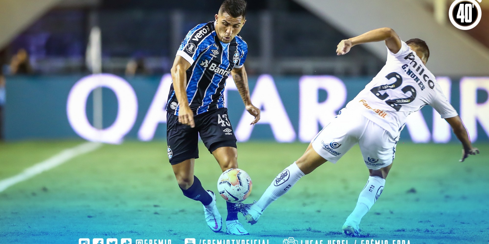 Grêmio foi eliminado pelo Santos nas quartas de final Grêmio foi eliminado pelo Santos nas quartas de final