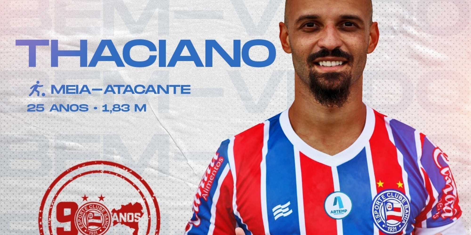 Thaciano foi para o Bahia Thaciano foi para o Bahia