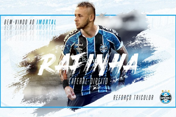 Lateral Rafinha é o primeiro reforço do Grêmio para 2021 